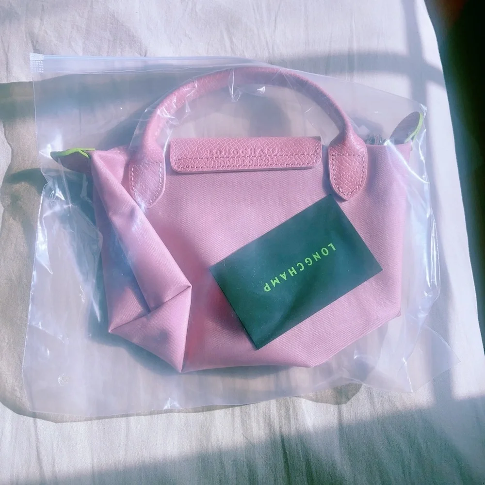 LONGCHAMP LE PLIAGE GREEN‎ POUCH PINK - Picture 3 of 12
